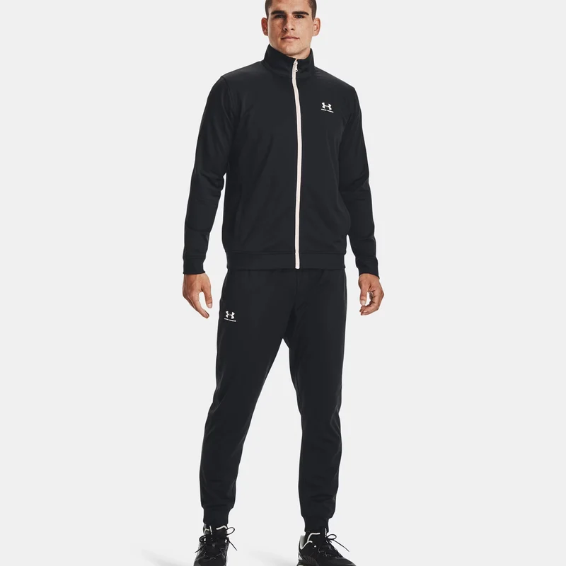 Sportstyle Tricot Trainingsjacke Herren - schwarz, weiß