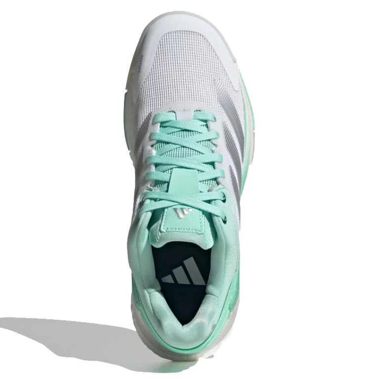 Adidas Women's Crazyquick Boost Padel Shoes White Pulse Mint