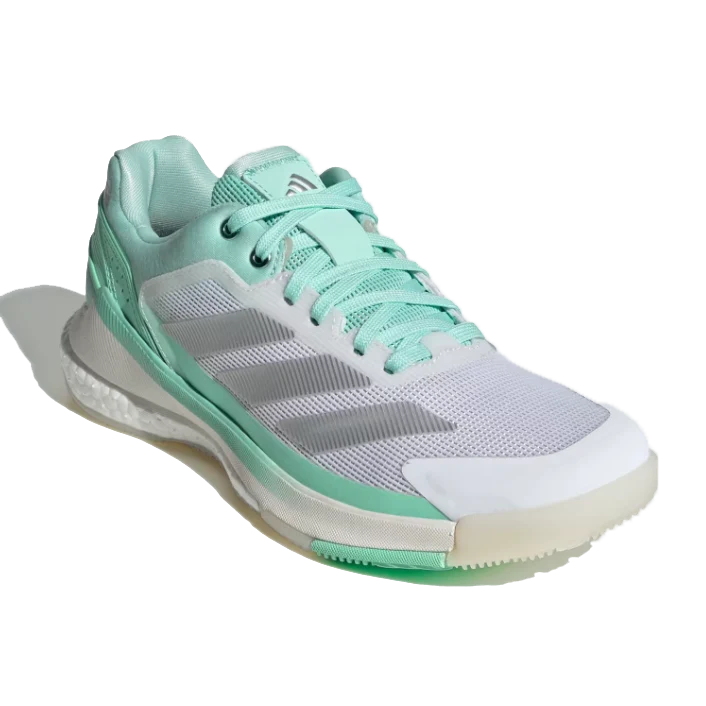 Adidas Women's Crazyquick Boost Padel Shoes White Pulse Mint