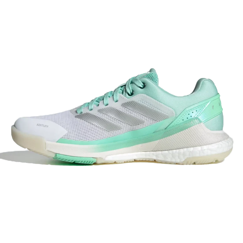 Adidas Women's Crazyquick Boost Padel Shoes White Pulse Mint