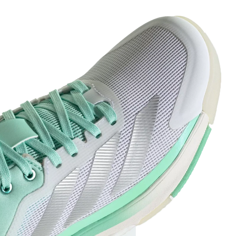 Adidas Women's Crazyquick Boost Padel Shoes White Pulse Mint