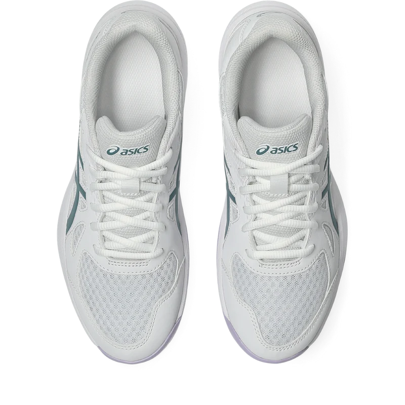 Asics Women's Upcourt 6 Indoor Court Shoes White Foggy Teal