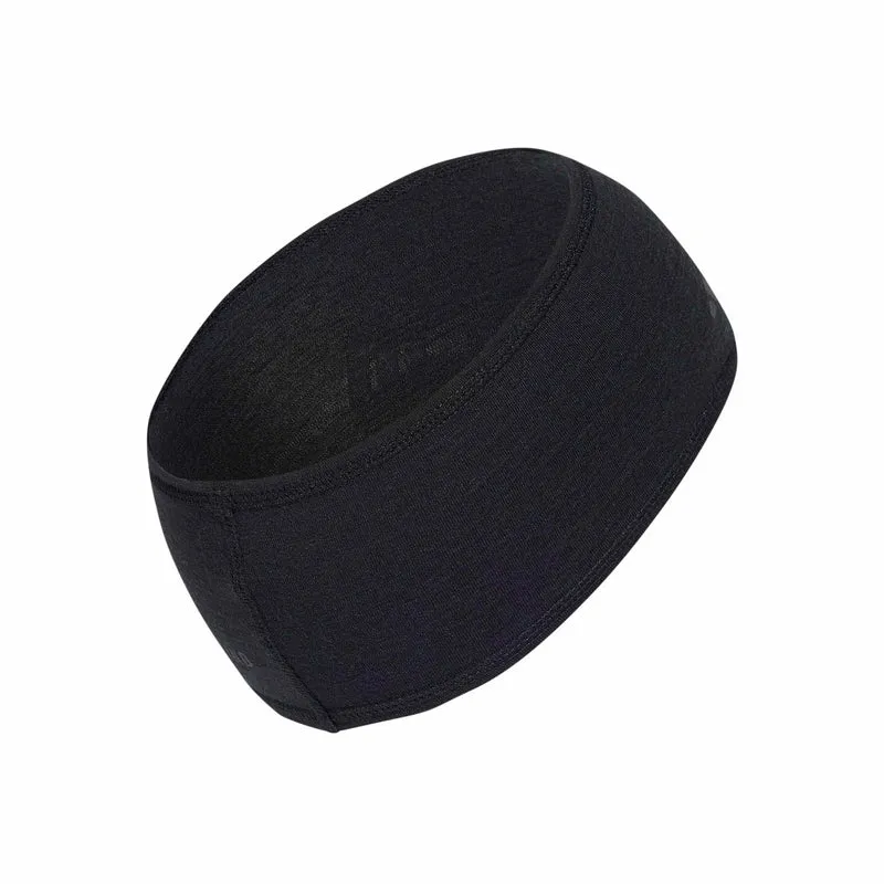 Run Merino Stirnband Unisex - schwarz