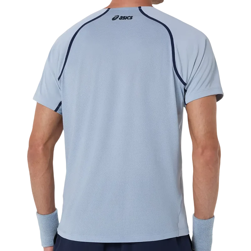 Camiseta Asics Match SS Top Grey Blue