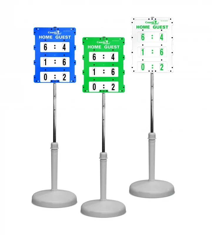 Tennis-Spielstandanzeiger Court Royal Pointer Heavy II Freistehend - Weiss
