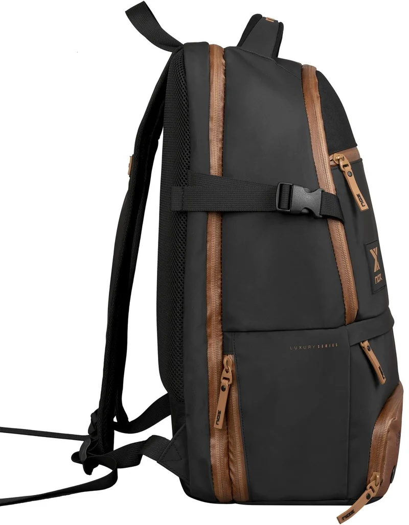 NOX Luxury Open Series Padel Backpack - Black / Brown
