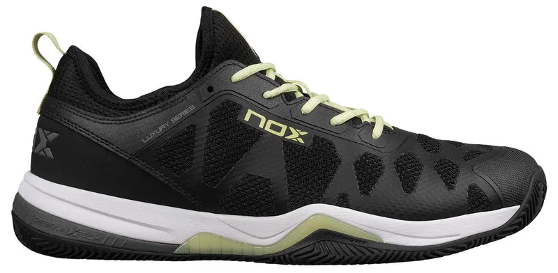 NOX Nerbo Mens Padel Shoes - Black / Soft Lime