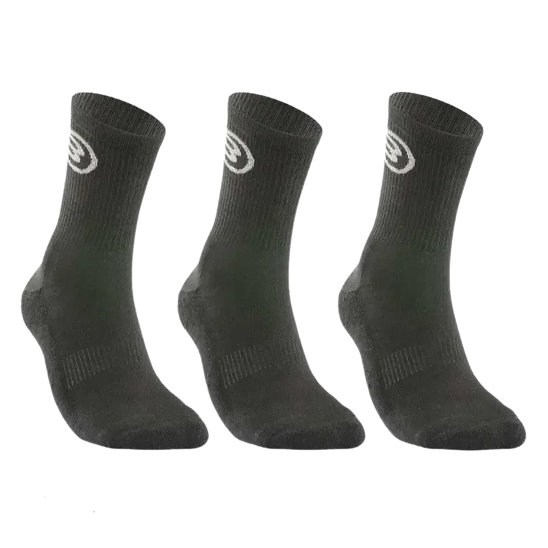 Calcetines Bullpadel BP262 Negro 2026 (Pack x3)