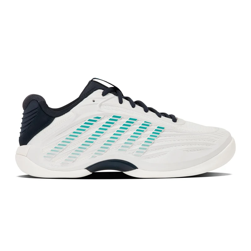 Hypercourt Express 3 Teppichschuh Herren - weiß, türkis
