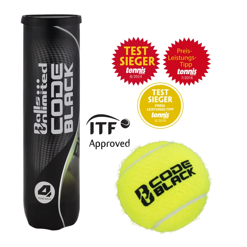 Tennisbälle Code Black 4er Dose