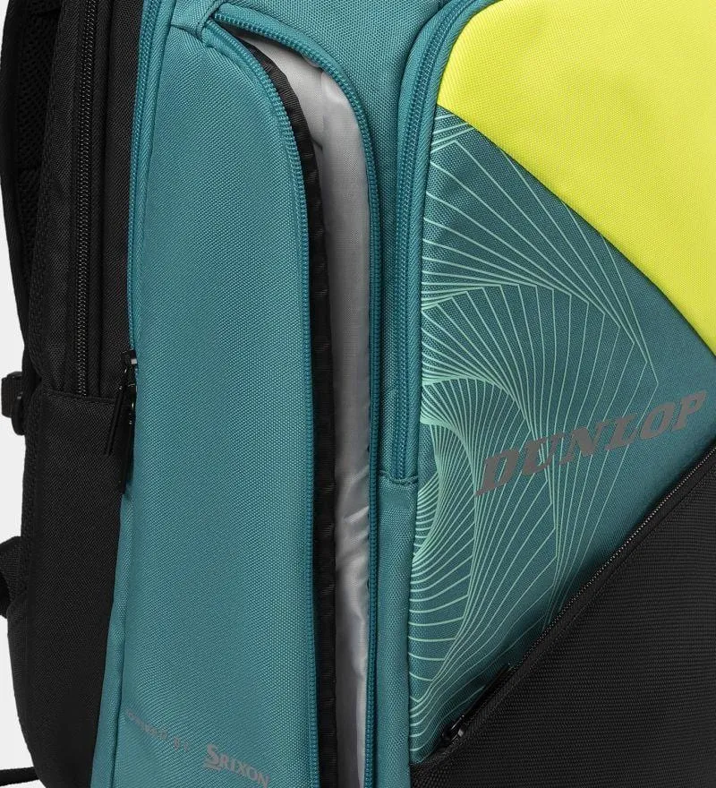 Dunlop SX Performance Padel Backpack - Teal / Black / Yellow