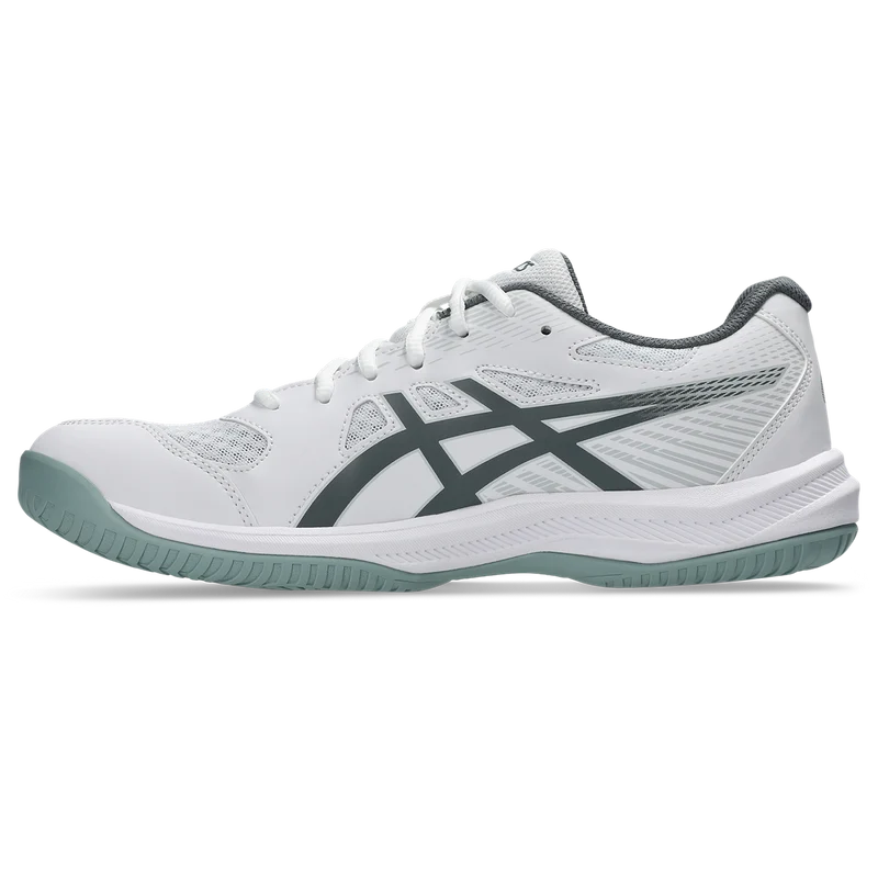 Asics Men's Upcourt 6 Indoor Court Shoes White Steel Grey