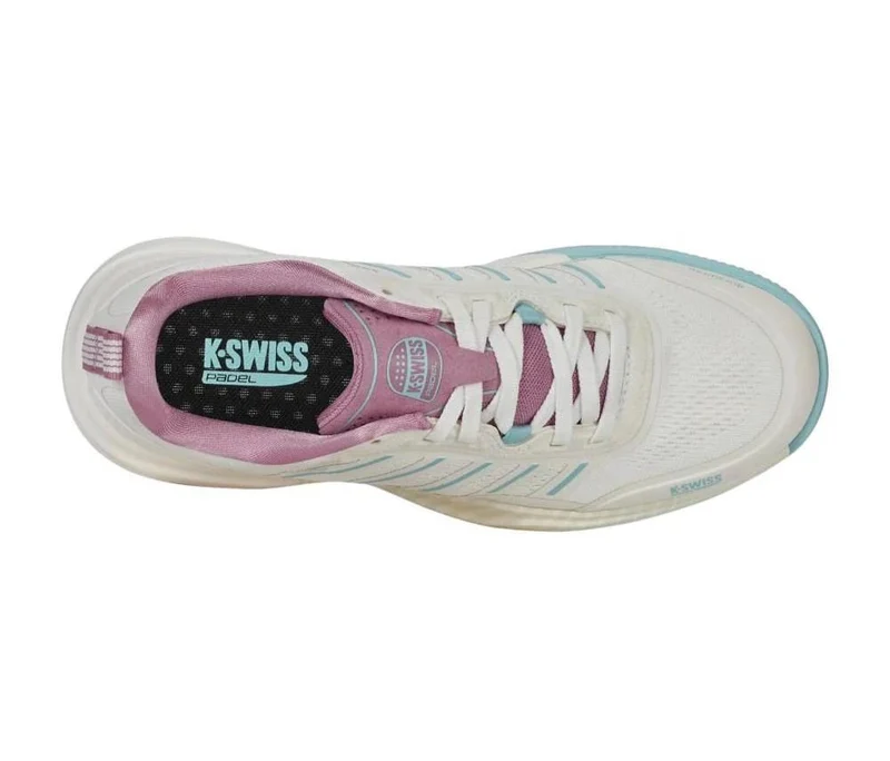 K-Swiss Ultra Court Womens Padel Shoes - White / Pink / Turquoise