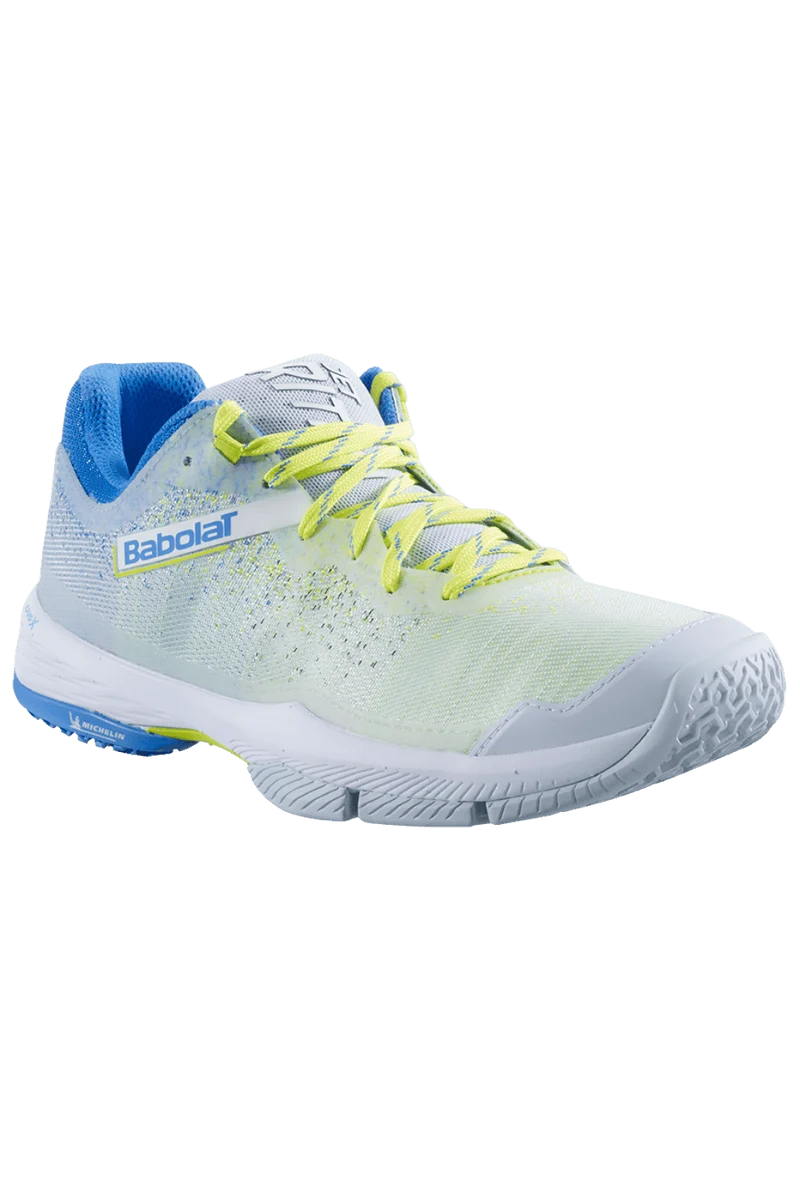 Babolat Jet Ritma Padelschuh Limette/Blau