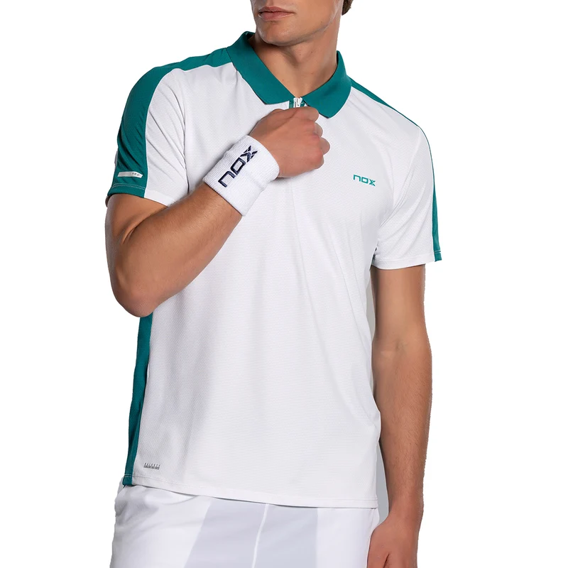 Nox Men's Pro Polo White Ivy Green