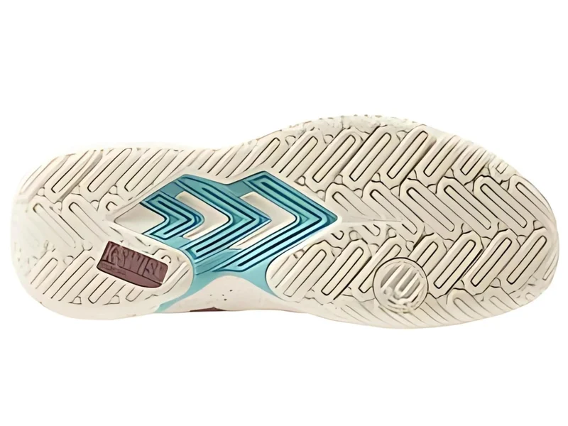 K-Swiss Tura Team Womens Padel Shoes - White / Pink / Turquoise