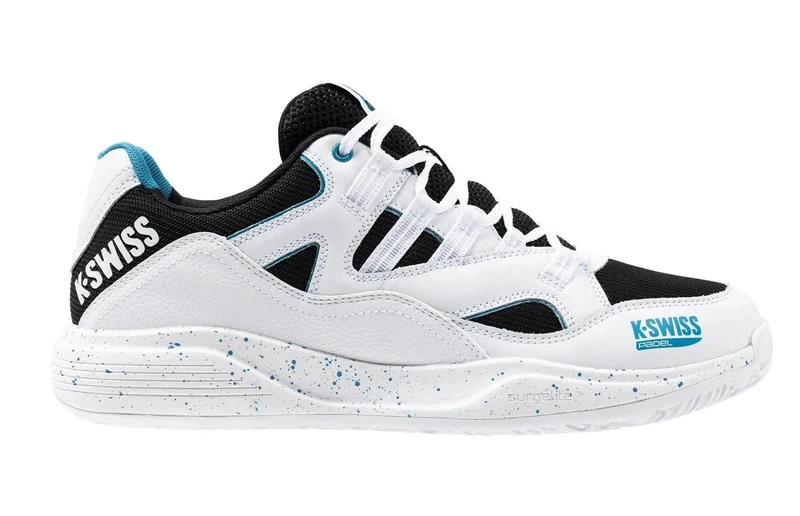 K-Swiss Tura Team Mens Padel Shoes - White / Black / Blue Moon