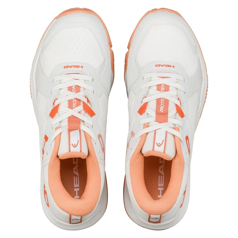 HEAD Motion Team Womens Padel Shoes - White / Coral