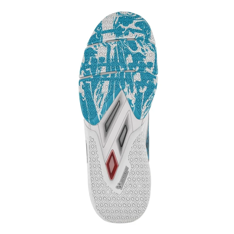 Babolat Movea 2 Mens Padel Shoes - White / Cyan Blue