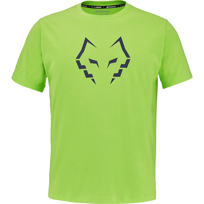 Babolat Men's Cotton Tee Lebron Green Flash