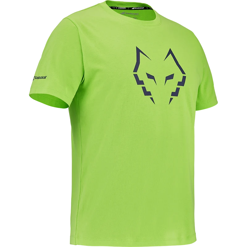 Babolat Men's Cotton Tee Lebron Green Flash