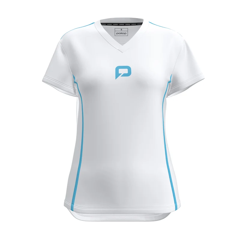 Pallap Women's Tech V Neck Tee White