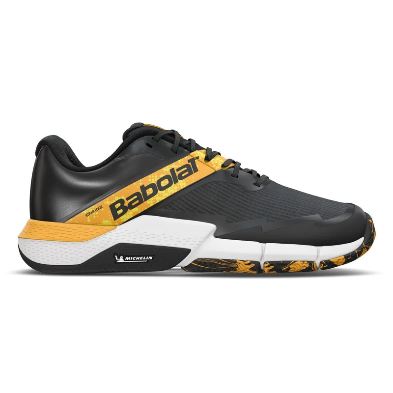 Babolat Movea 2 Mens Padel Shoes - Black / Saffron