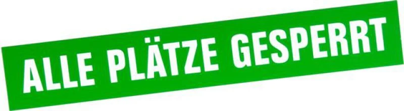 Tennis Magnetband "Alle Plätze gesperrt" 60 mm
