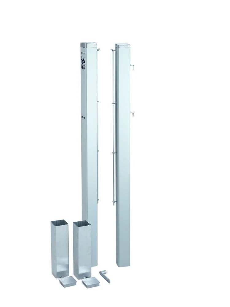 Tennisnetzpfosten Court Royal TP 80 – Aluminium-Netzpfosten mit innenliegender Spindel