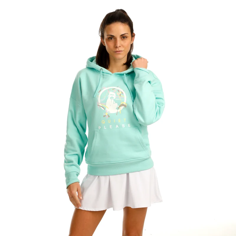 Wild Sketchy Hoody Damen-Türkis,Mehrfarbig