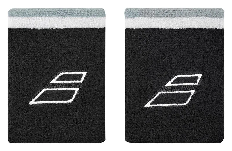 Babolat Terry Jumbo Padel Wristband - Black / White