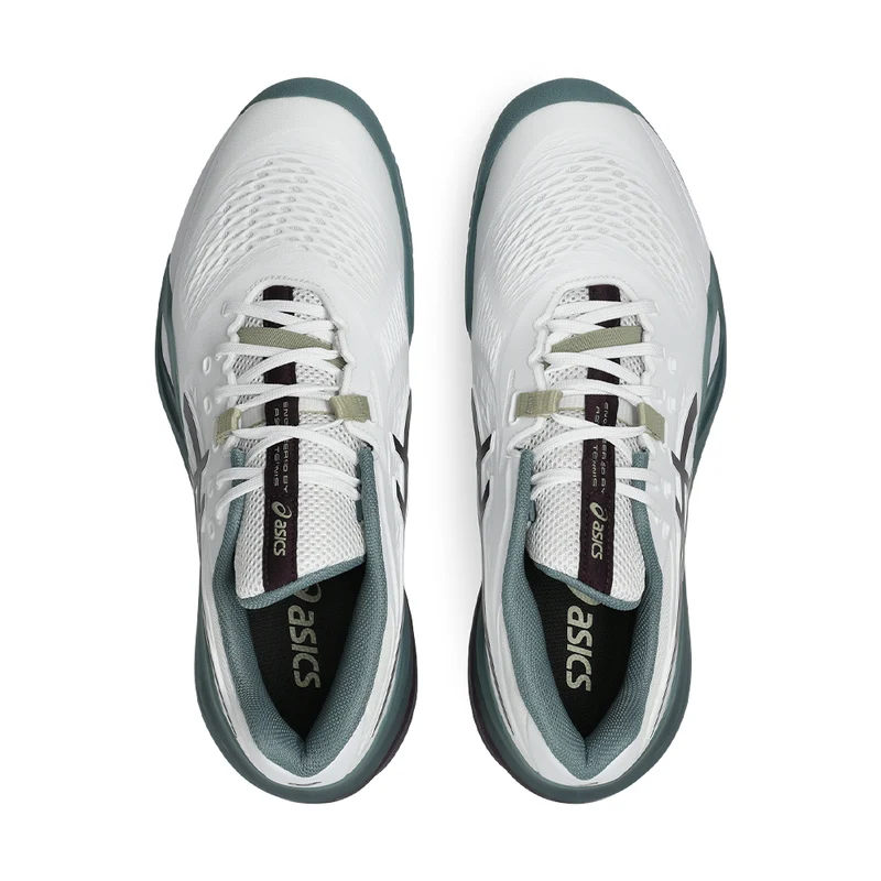 ASICS GEL RESOLUTION X Clay White/Green FW26 (Zapatillas)