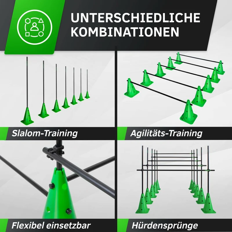 Mehrzweck Dribbling Pfosten Set