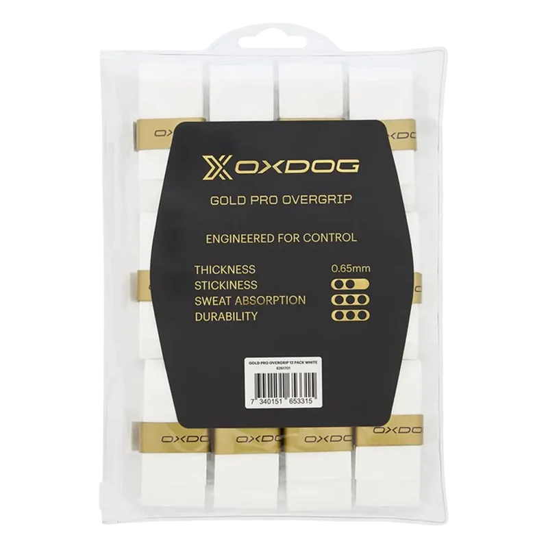 Overgrips Oxdog Gold Pro Blanco (Pack x12)