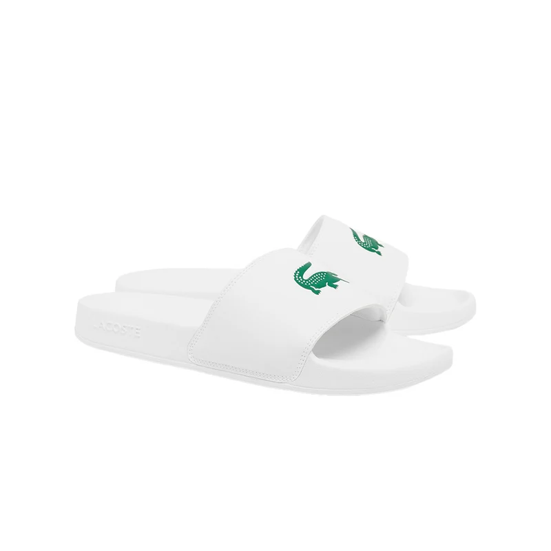 LACOSTE SERVE SLIDE Men White/Green (Zapatillas)