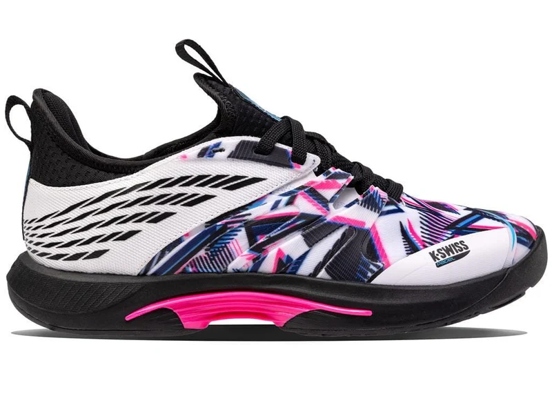 K-Swiss Speedtrac Mens Padel Shoes - White / Black / Neon Pink