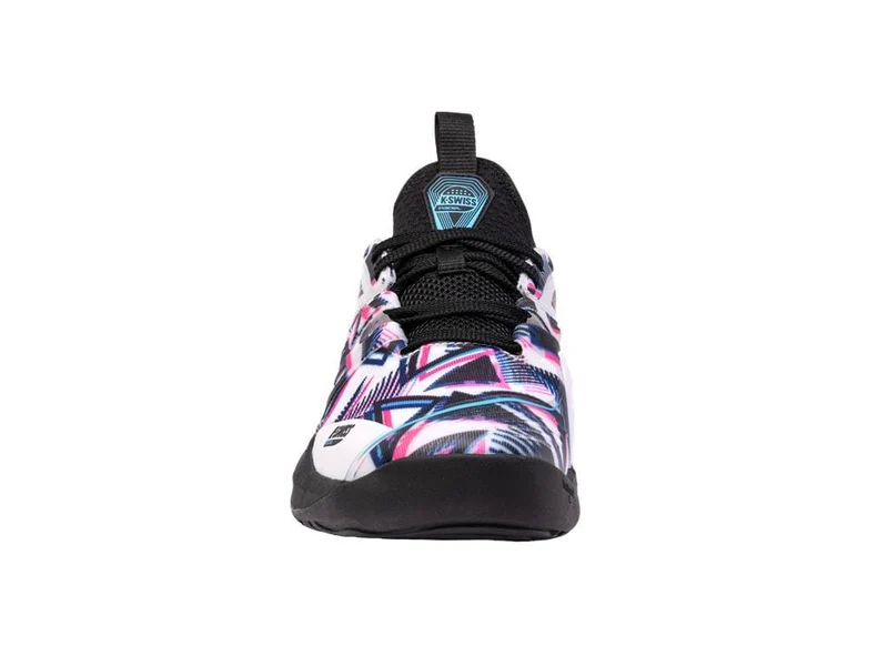 K-Swiss Speedtrac Mens Padel Shoes - White / Black / Neon Pink