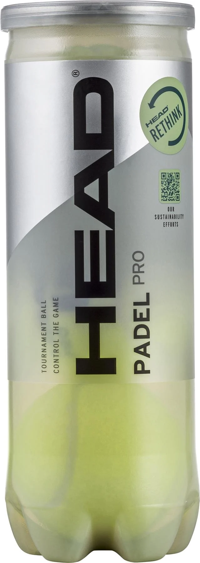 HEAD Padel Pro Padel Balls - 3 Ball Tube