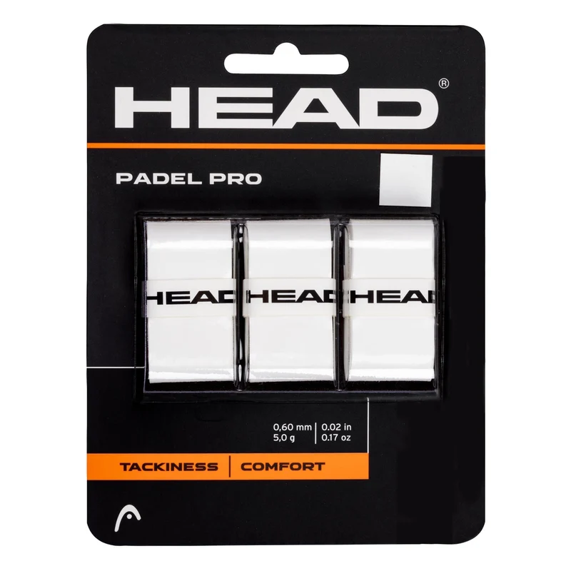 HEAD Padel Pro Overgrips - White (3 Pack)