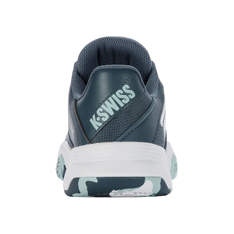 Court Express Omni Allcourtschuh Kinder-Petrol,Weiß