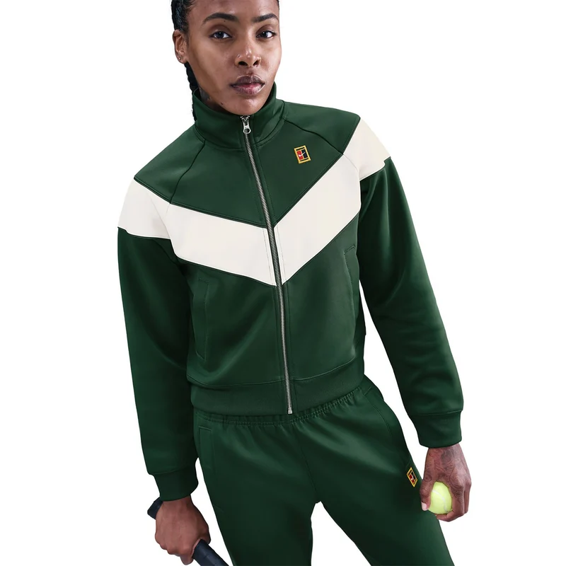 Courtly Knit Heritage Trainingsjacke Damen-dunkelgrün
