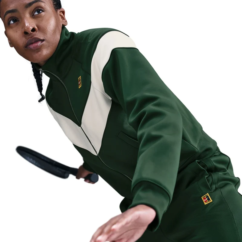 Courtly Knit Heritage Trainingsjacke Damen-dunkelgrün