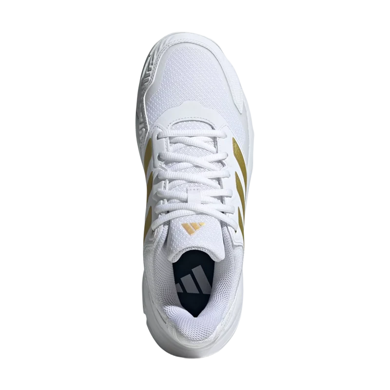 Zapatillas Adidas CourtJam Control 3 Mujer Blanco/Dorado 2026