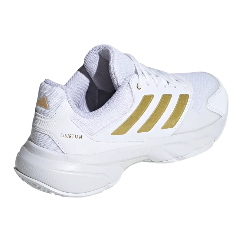 Zapatillas Adidas CourtJam Control 3 Mujer Blanco/Dorado 2026