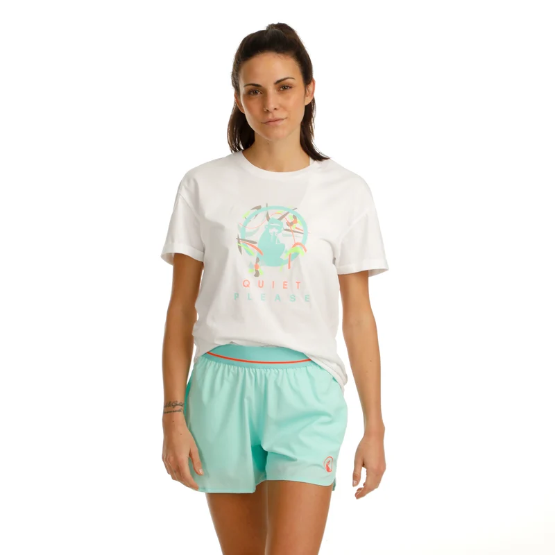 Wild Sketchy T-Shirt Damen-Weiß,Mehrfarbig