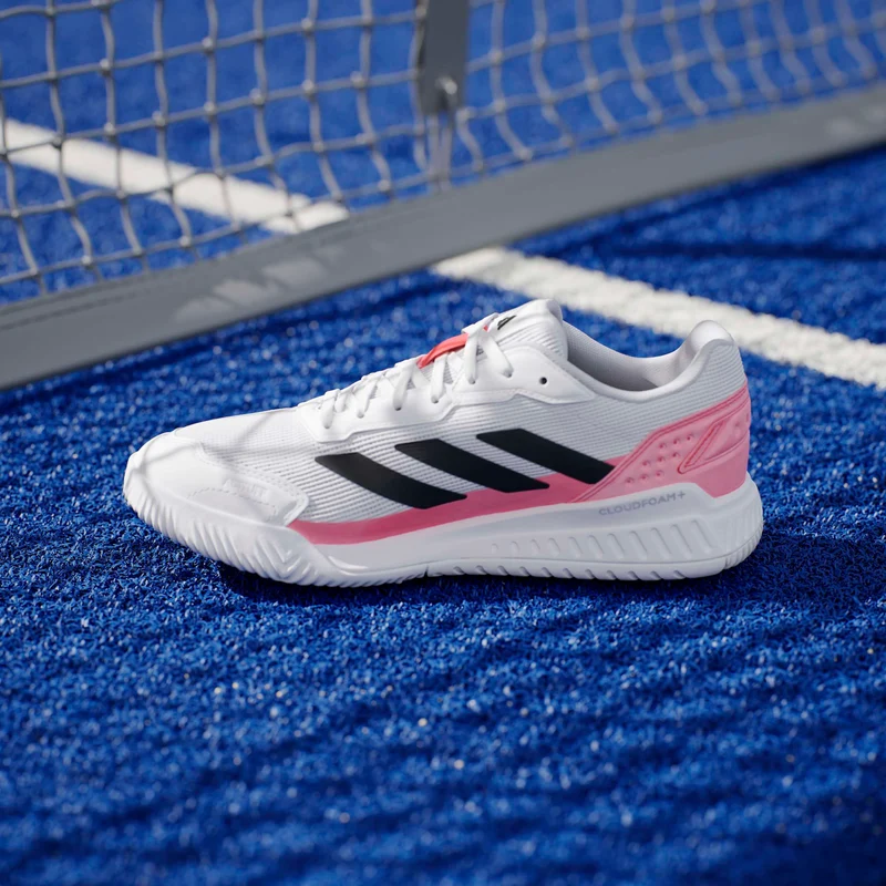 Adidas Men's Courtquick Padel Shoes White Solar Turbo