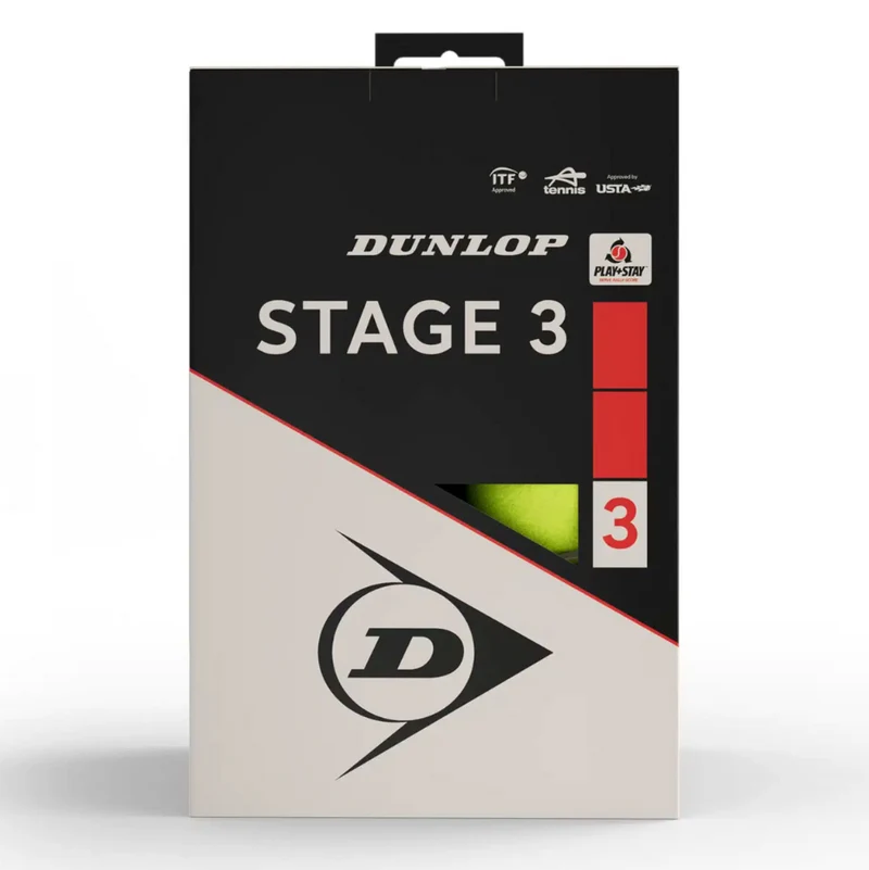Dunlop Red Junior Tennis Balls Stage 3 - 12 Pack