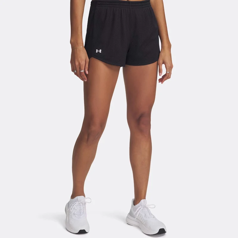 Tech Play Up Mesh Shorts Damen-Schwarz