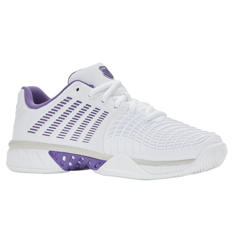 K-Swiss Women's Express Light 3 Tennis Shoes White Purple Haze