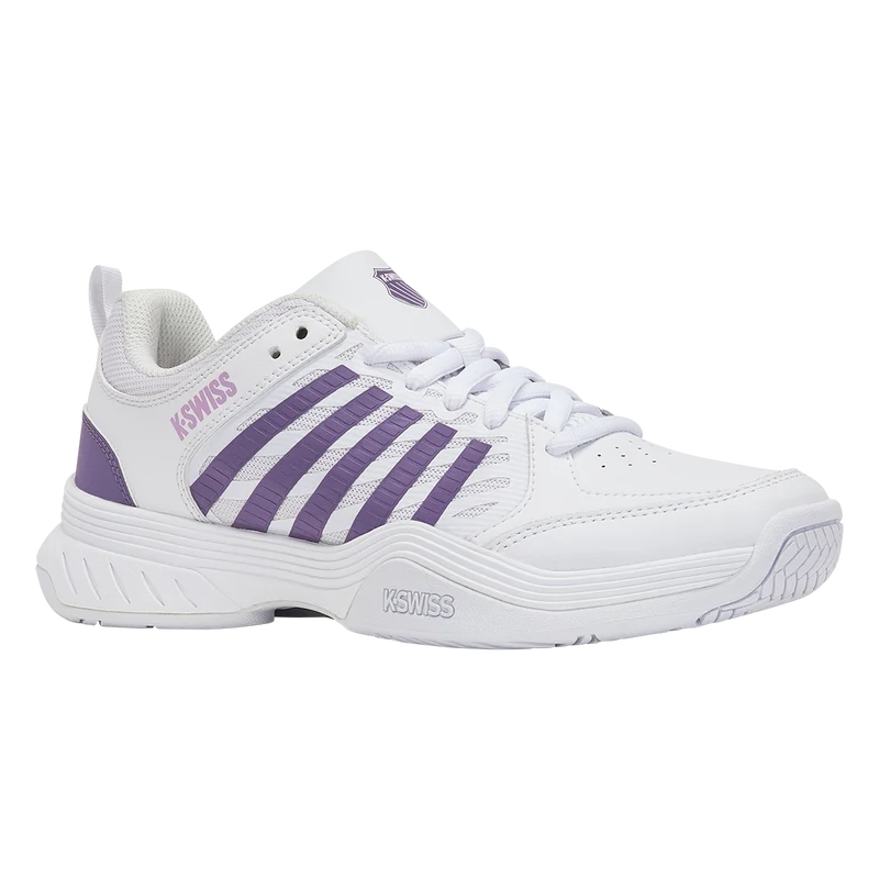 K-Swiss Women's Court Express 2 Tennis Shoes White Purple Haze